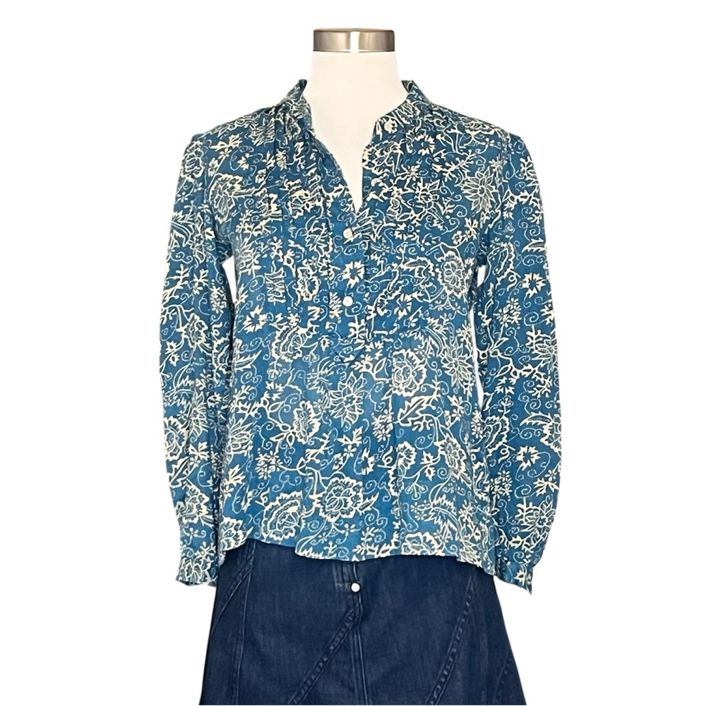Isabel Marant Etoile Floral Print Split Collar Top